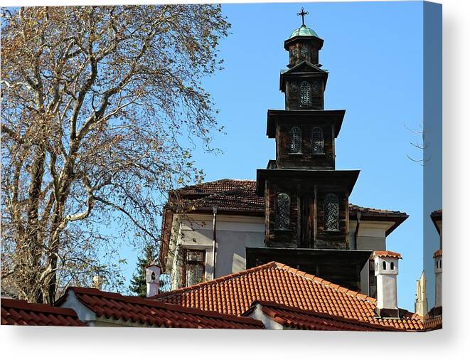 Architecture Canvas Print featuring the photograph Church in Plovdiv, Bulgaria by Martin Smith