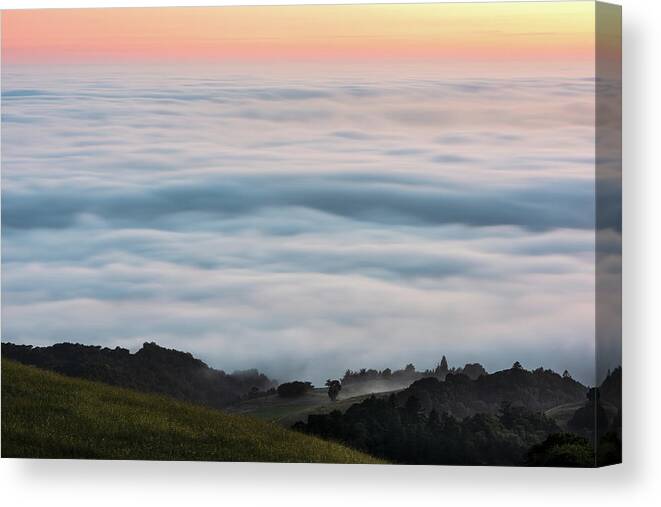 Clouds Canvas Print featuring the photograph On Cloud Nine by Shelby Erickson