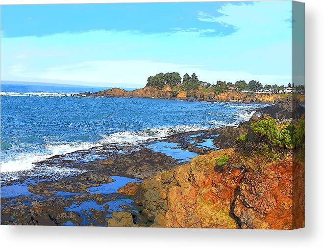 Beach Canvas Print featuring the photograph Coastline Dream by Susan Voidets