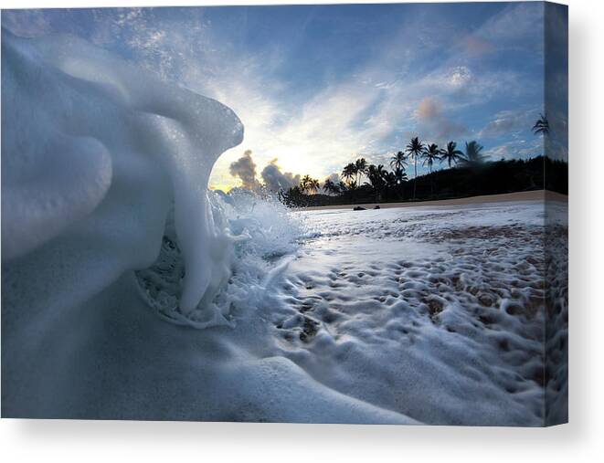Wave Canvas Print featuring the photograph Coconut Meringue by Sean Davey