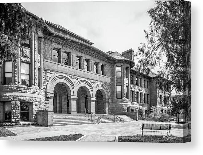 Colorado College Canvas Print featuring the photograph Colorado College Palmer Hall by University Icons