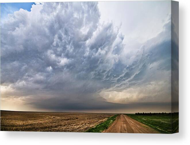 Colorado Canvas Print featuring the photograph Colorado Supercell by Ryan Crouse