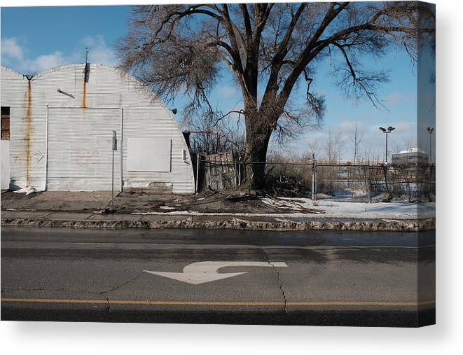 City Canvas Print featuring the photograph Come Curves by Kreddible Trout