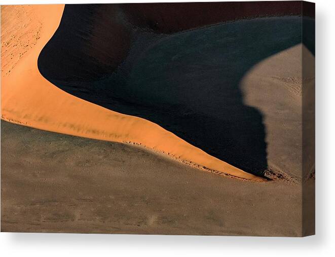 Desertabstract Canvas Print featuring the photograph Contrasted Abstract Of The Oxide Rich by Ben McRae