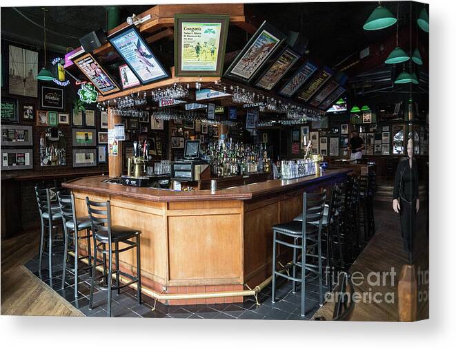 Pub Canvas Print featuring the photograph Coogan's by Cole Thompson