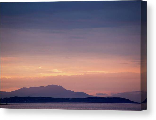 Ireland Canvas Print featuring the photograph Cooley Mountains Sunset by Sublime Ireland