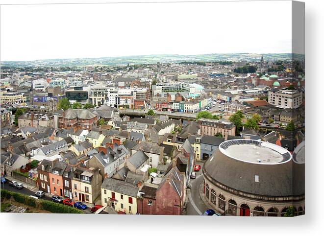 Tranquility Canvas Print featuring the photograph Cork Ireland From Above by Aimee Giese