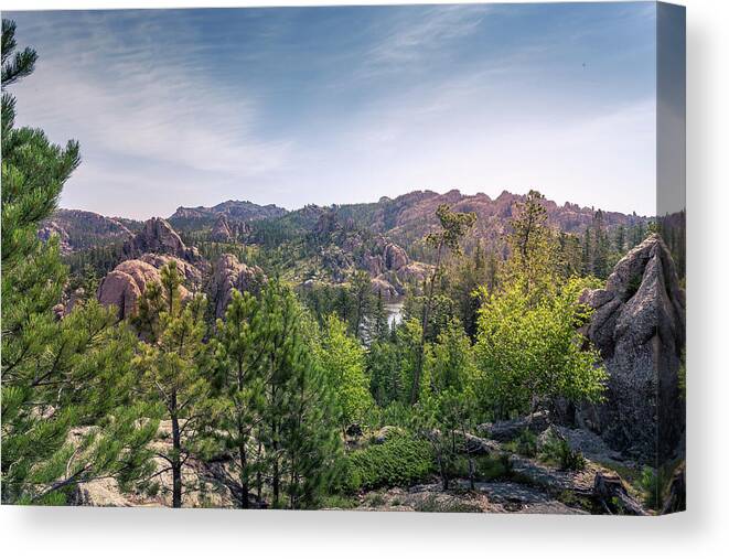 Custer Park Canvas Print featuring the photograph Custer Park by Chris Spencer