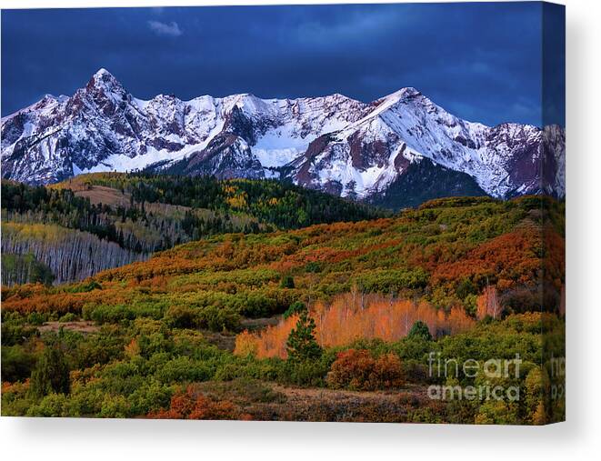 Colorado Canvas Print featuring the photograph Dallas Divide Morning by Doug Sturgess