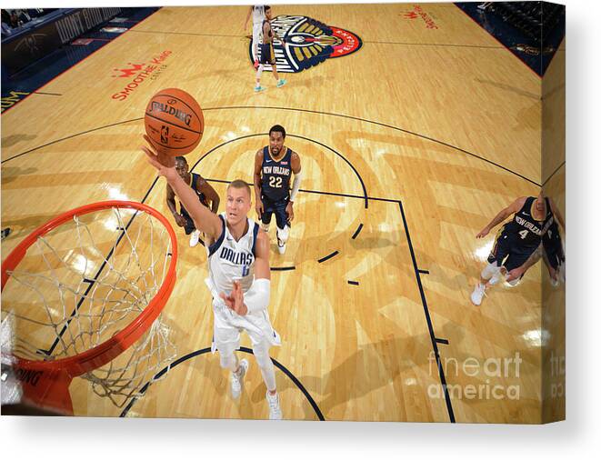 Smoothie King Center Canvas Print featuring the photograph Dallas Mavericks V New Orleans Pelicans by Jesse D. Garrabrant