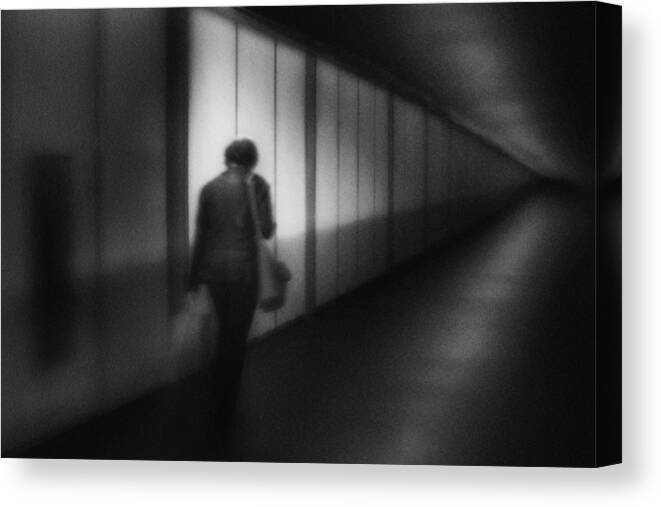 Alone Canvas Print featuring the photograph Dans Les Absences by Laura Mexia