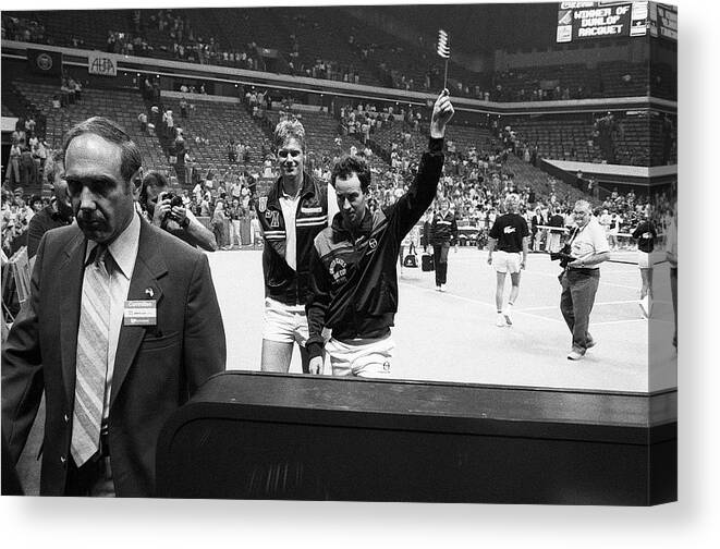 Athlete Canvas Print featuring the photograph Davis Cup 7-14-1984 The Omni by Rick Diamond