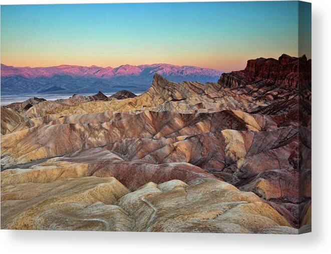 Tranquility Canvas Print featuring the photograph Dawn At Zabriskie Point by Mimi Ditchie Photography
