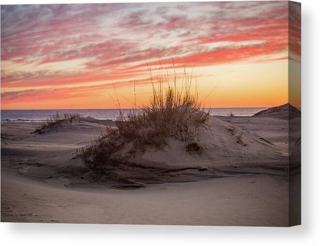 Dawn Canvas Print featuring the photograph Dawn On The Banks by Paula OMalley