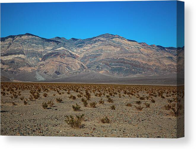 Alhann Canvas Print featuring the photograph Death Valley Mountains by Al Hann