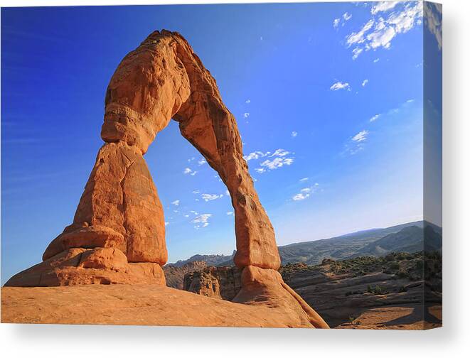 Scenics Canvas Print featuring the photograph Delicate Arch by Philippe Sainte-laudy Photography