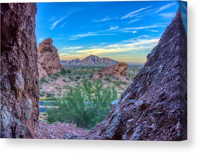 Sunsets Canvas Print featuring the photograph Desert Paradise by Anthony Giammarino