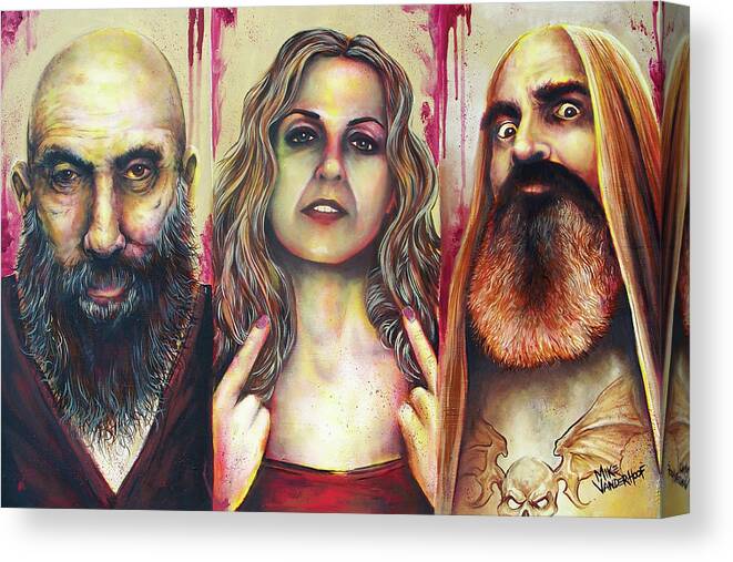 Devil's Rejects Canvas Print featuring the painting Devils Rejects by Michael Vanderhoof