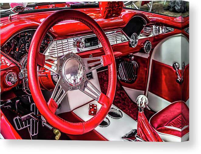 Automobile Canvas Print featuring the photograph Dice by Bill Chizek
