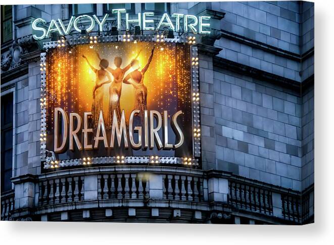 Marquee Canvas Print featuring the photograph Dream Girls Marquee, London by Marcy Wielfaert