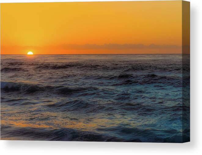 Orange Canvas Print featuring the photograph Dreamy Sunset by Local Snaps Photography
