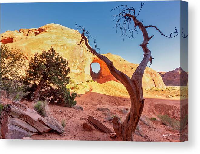 Monument Valley Canvas Print featuring the photograph Ear Of The Wind by Jurgen Lorenzen