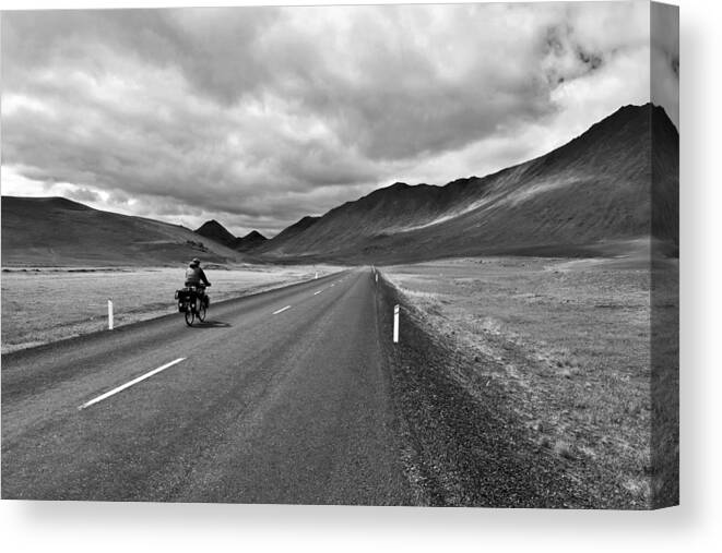 Iceland Canvas Print featuring the photograph Easy Rider by Jure Kravanja