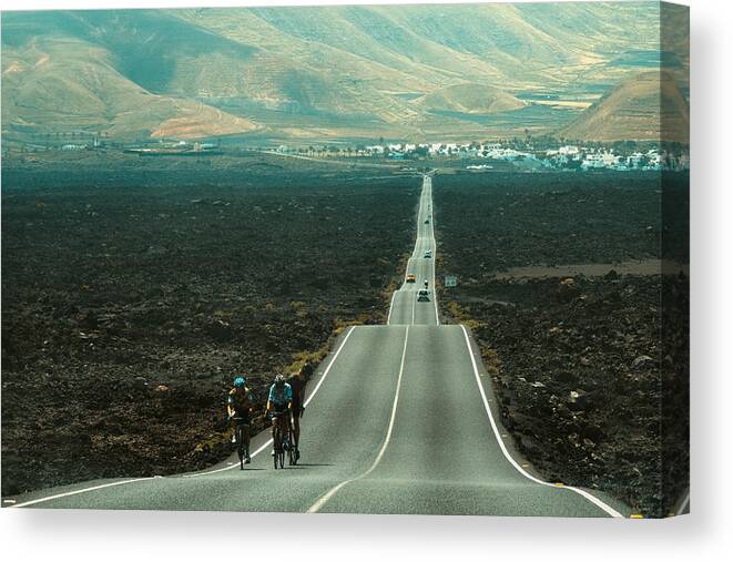 Road
Cycle
Bike
Lanzarote
Timanfaya Canvas Print featuring the photograph Eat, Drink, Cycle, Love. by Vito Muolo