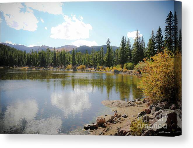 Echo Lake Canvas Print featuring the photograph Echo Lake Mt Evans by Veronica Batterson