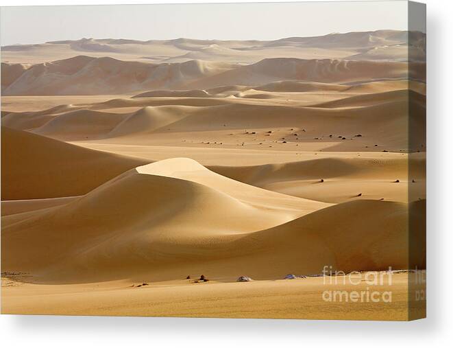 Scenics Canvas Print featuring the photograph Egypt, Libyan Desert, The Great Sand Sea by Sylvester Adams