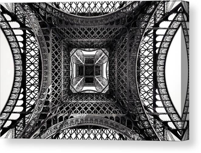 World Cultures Canvas Print featuring the photograph Eiffel II by Giuseppe Torre