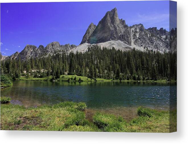 Alice Lake Canvas Print featuring the photograph Idaho's El Capitan by Ed Riche