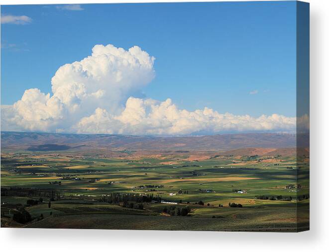 Shadow Canvas Print featuring the photograph Ellensburg Valley by Behindthelens