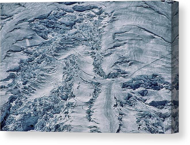 Emmons Canvas Print featuring the photograph Emmons Glacier on Mount Rainier by Steve Estvanik