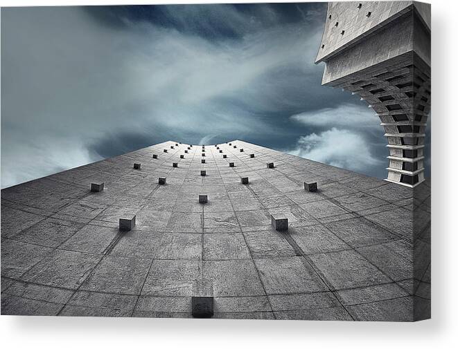 Architecture Canvas Print featuring the photograph End Of The Road by Ercan Sahin