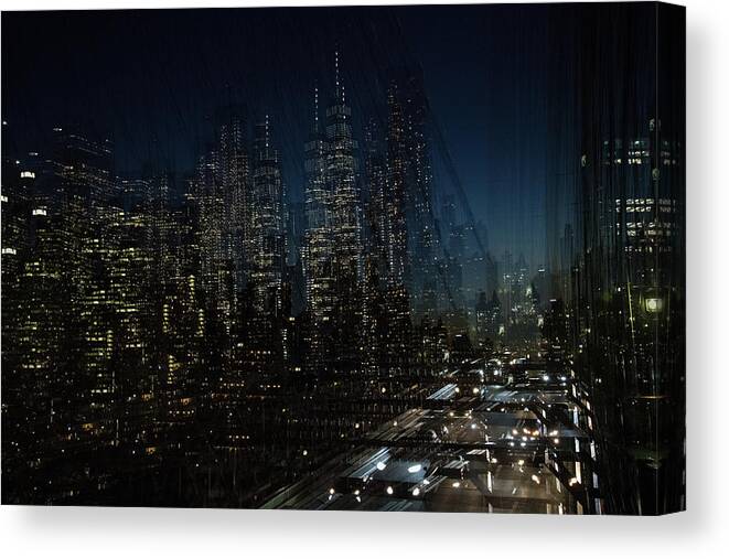 Escape Canvas Print featuring the photograph Escape from New York by Alex Lapidus