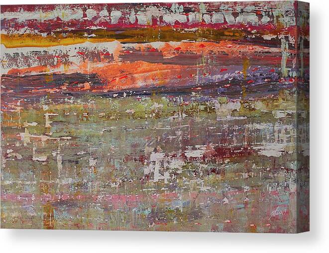 Estuary Canvas Print featuring the painting Estuary original painting by Sol Luckman