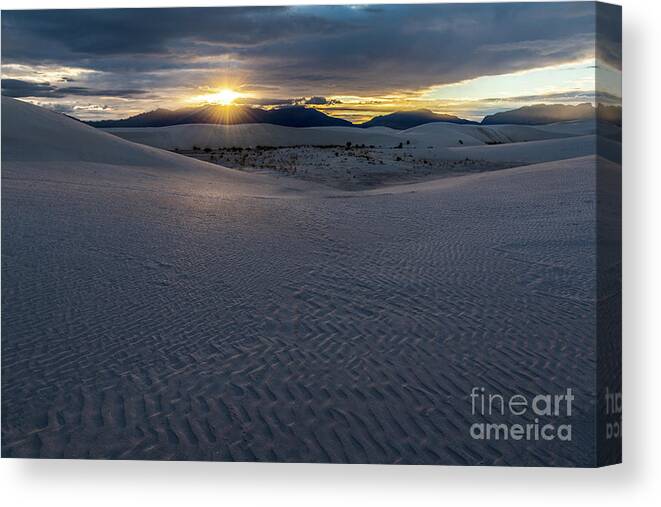 Sunsets Canvas Print featuring the photograph Evening Glory by Sandra Bronstein