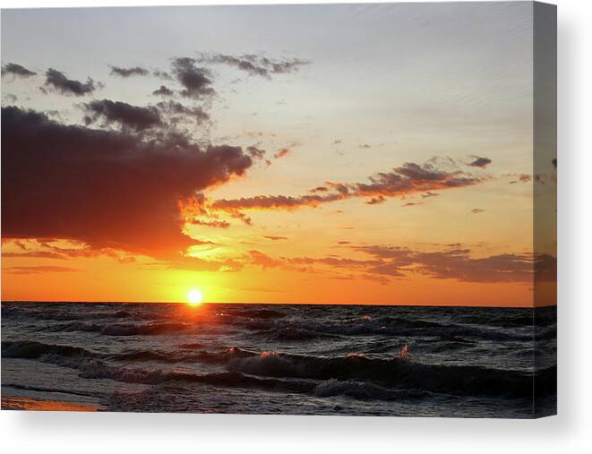 Celebration Canvas Print featuring the photograph Excellent Sunset Reflections by Zoomstudio