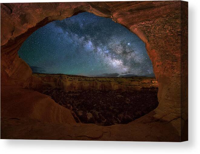 Arch Canvas Print featuring the photograph Eye Of The Night by Mei Xu