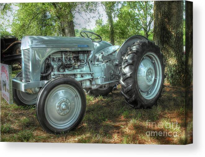Tractor Canvas Print featuring the photograph Ferguson Tractor by Mike Eingle