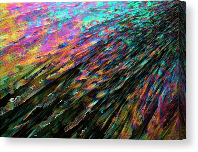 Acidity Canvas Print featuring the photograph Ferrous And Ammonium Sulphate by Karl Gaff