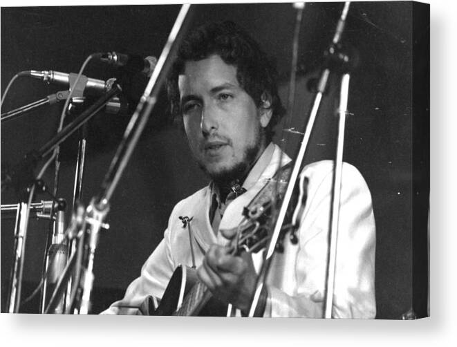 Rock Music Canvas Print featuring the photograph Festival Dylan by William Lovelace