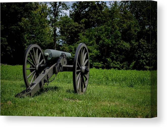 Gettysburg Canvas Print featuring the photograph Field Cannon by Rose Guinther