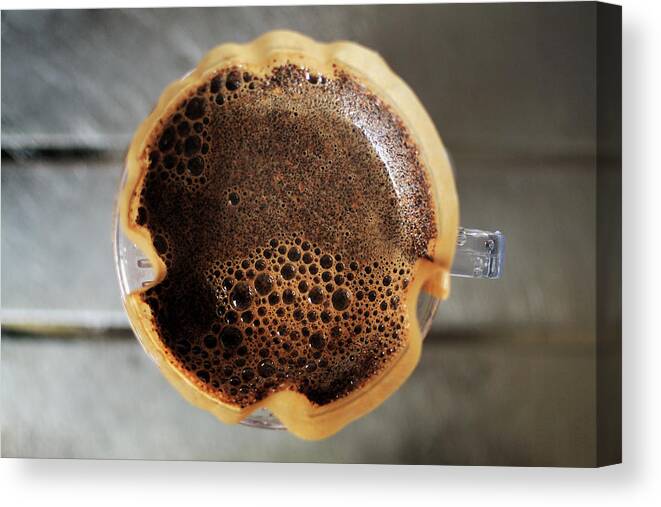 Spoon Canvas Print featuring the photograph Filtering Coffee by Stephen Smith
