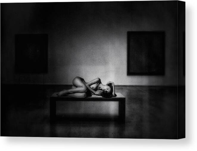 Fine Art Nude Canvas Print featuring the photograph Fine Art Nude by Holger Droste