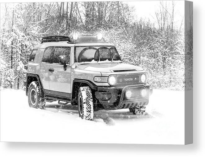 Toyota FJ Cruiser Snowbound Print / Canvas Art by Jt PhotoDesign Pixels Prints