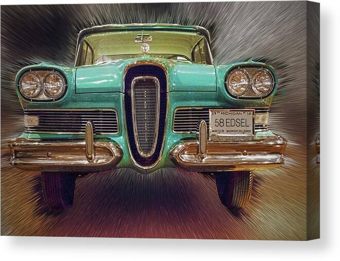 Ford Canvas Print featuring the photograph Ford Edsel by Ira Marcus