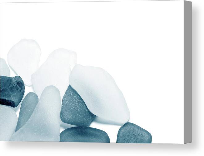 Cool Attitude Canvas Print featuring the photograph Fresh Glass Stones by Caracterdesign
