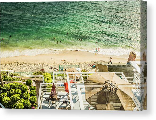 Fashion Editorial - Pim17 Laguna Riviera Beach Resort - Presti Canvas Print featuring the photograph Fun Summer Laguna Beach 5525 by Neptune - Amyn Nasser Photographer